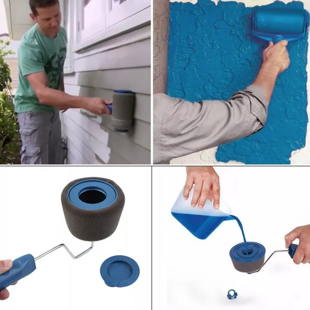 2 x KIT DE PINTURA COMPLETO - ANTIGOTEO: RODILLO + BARRA EXTENSIBLE TELESCOPICA + ACCESORIOS