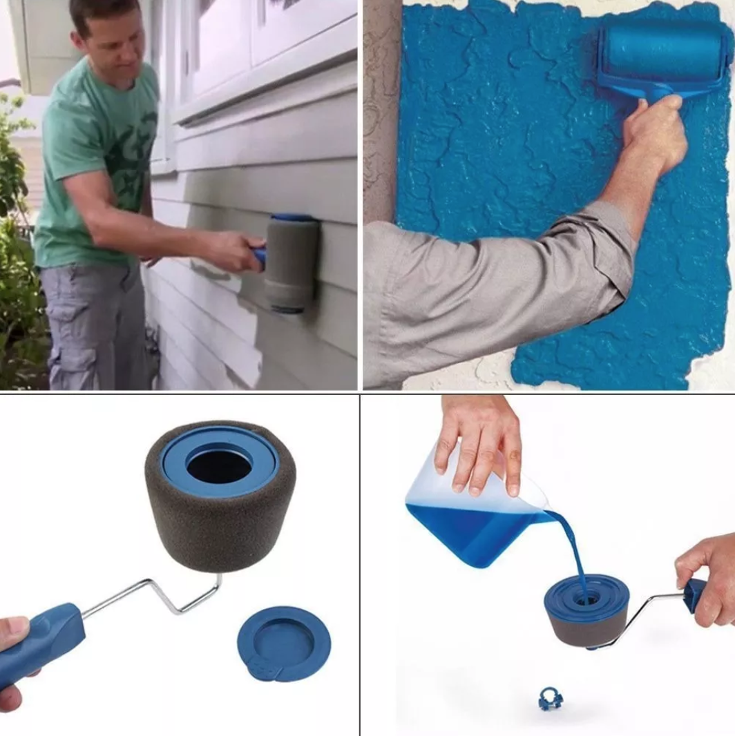 2 x KIT DE PINTURA COMPLETO - ANTIGOTEO: RODILLO + BARRA EXTENSIBLE TELESCOPICA + ACCESORIOS