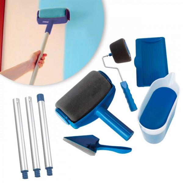 2 x KIT DE PINTURA COMPLETO - ANTIGOTEO: RODILLO + BARRA EXTENSIBLE TELESCOPICA + ACCESORIOS