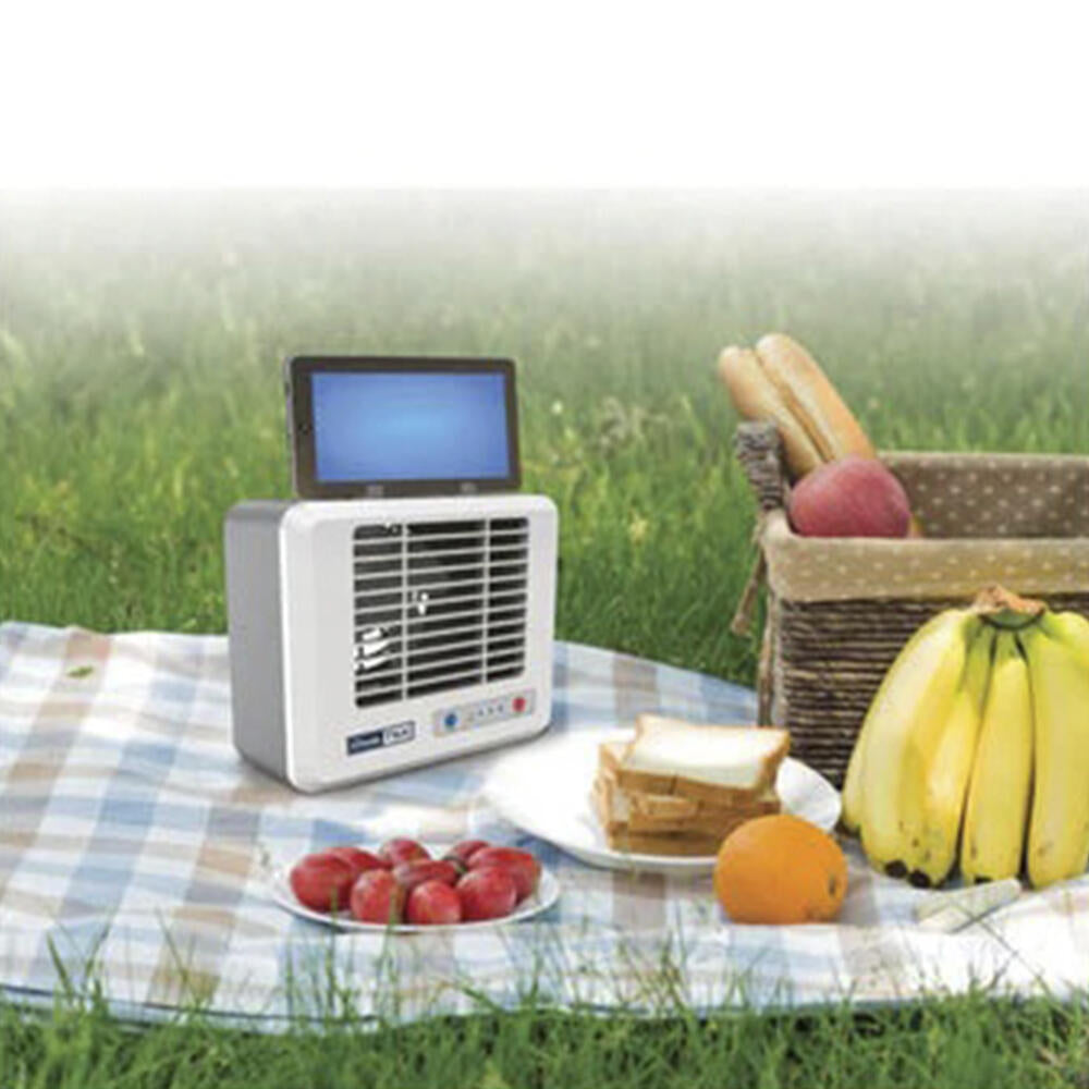 Mini Aire Acondicionado Portátil USB Silencioso, Ventilador de Escritorio con Refrigeración por Aire, Blanco